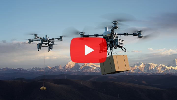 「DJI FC100」が新登場。デュアルバッテリーで85kgの積載量と2系統のペイロードに対応し、強力な開発環境と連携。プロの物流を再定義し、運用の限界を超えます。高度な安全システムにより、山から海まで止まらない配送を実現し、無限の可能性を切り拓きます。